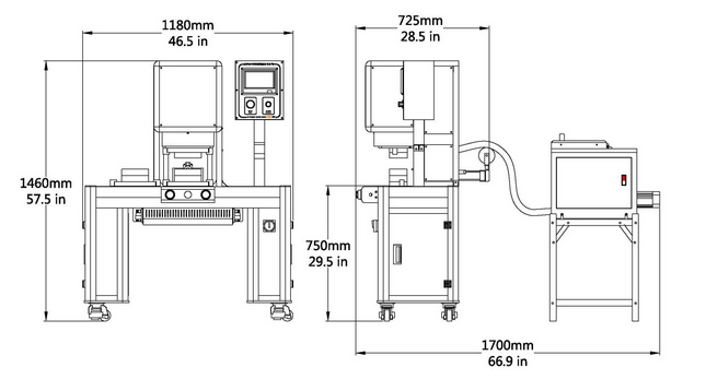 JTT-200R双工位低压注塑机尺寸图